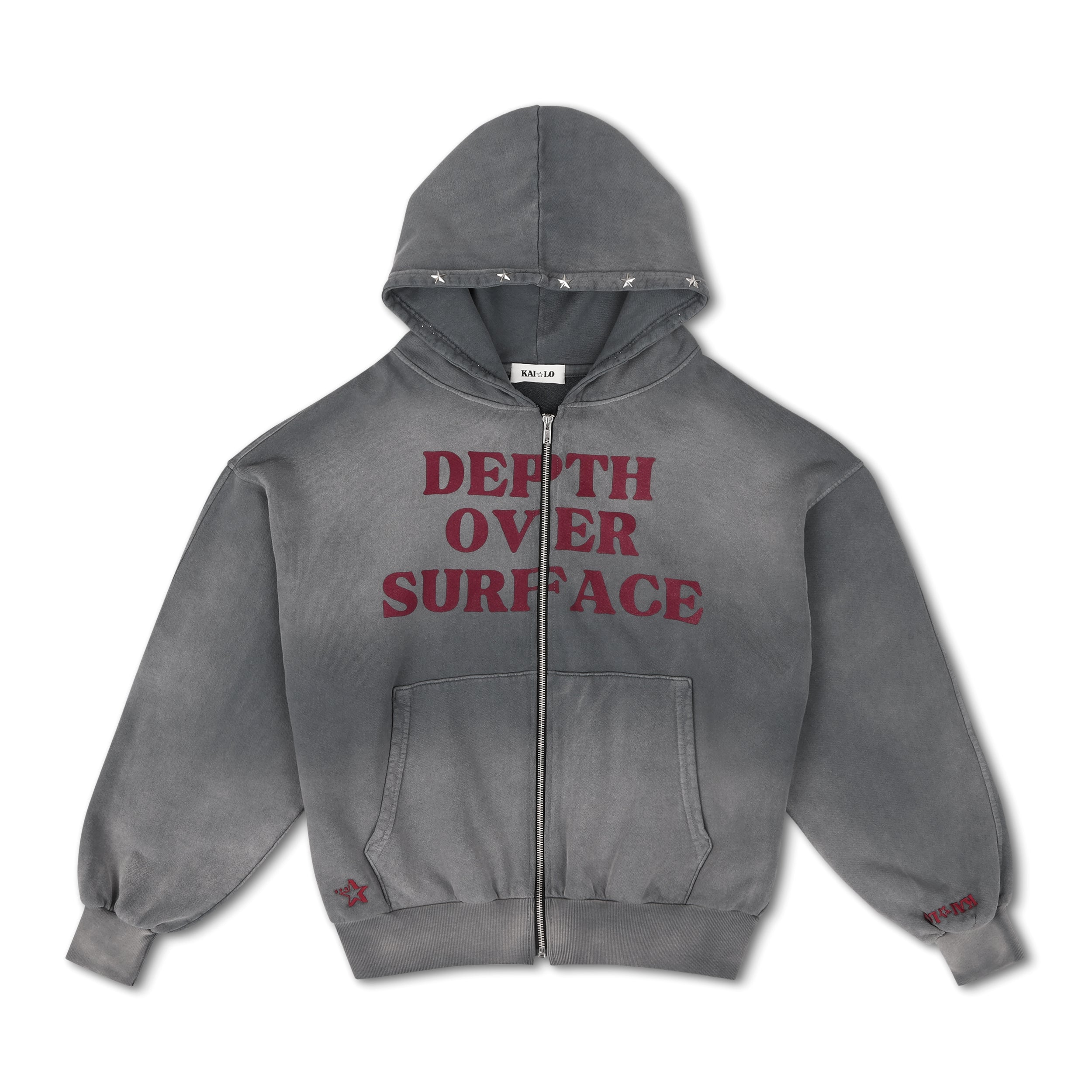 Depth Over Surface Zip Up Hoodie (Unisex)